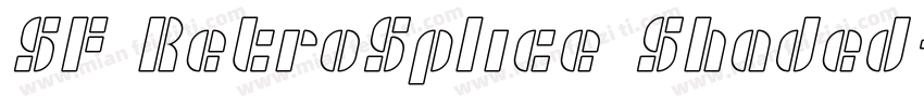 SF RetroSplice Shaded字体转换